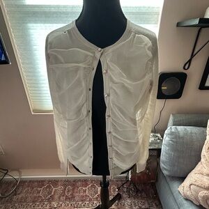 Ann Taylor Cream Cardigan